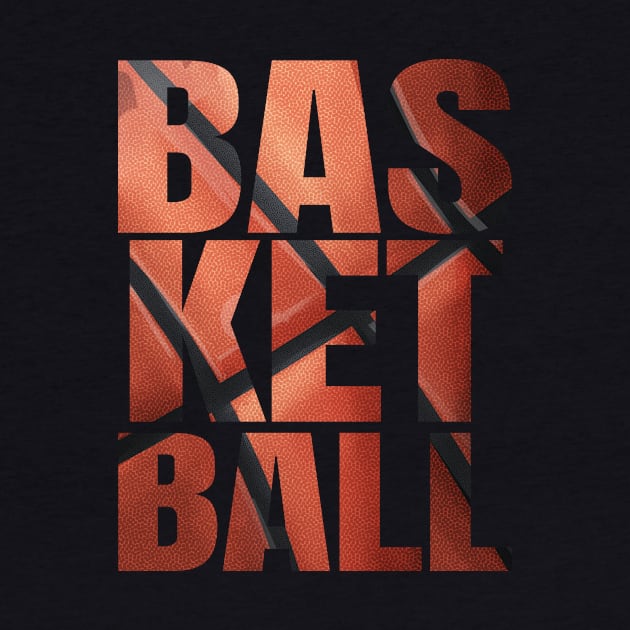 Basketball Letters With Ball As Background by SinBle